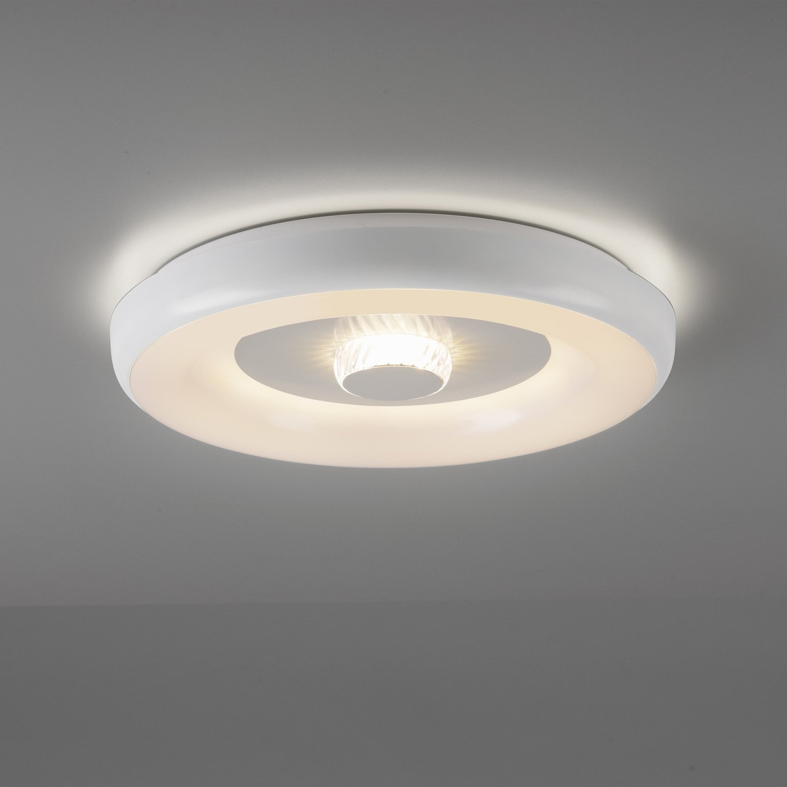 JUST LIGHT. LED ceiling light LOLAsmart Vertigo, white