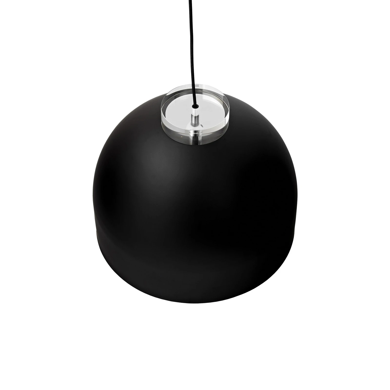 AYTM Lampada a sospensione Luceo, rotonda, nera, Ø 45 cm