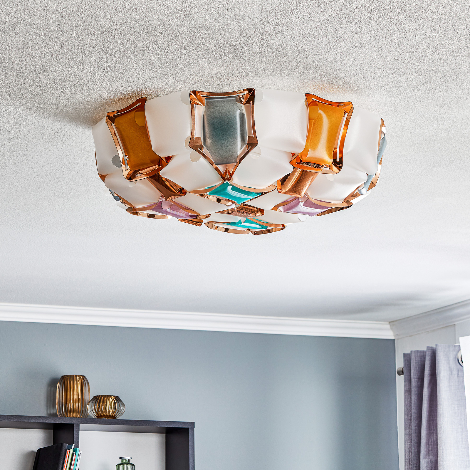 Slamp Mida ceiling lamp, 50 cm, multicoloured