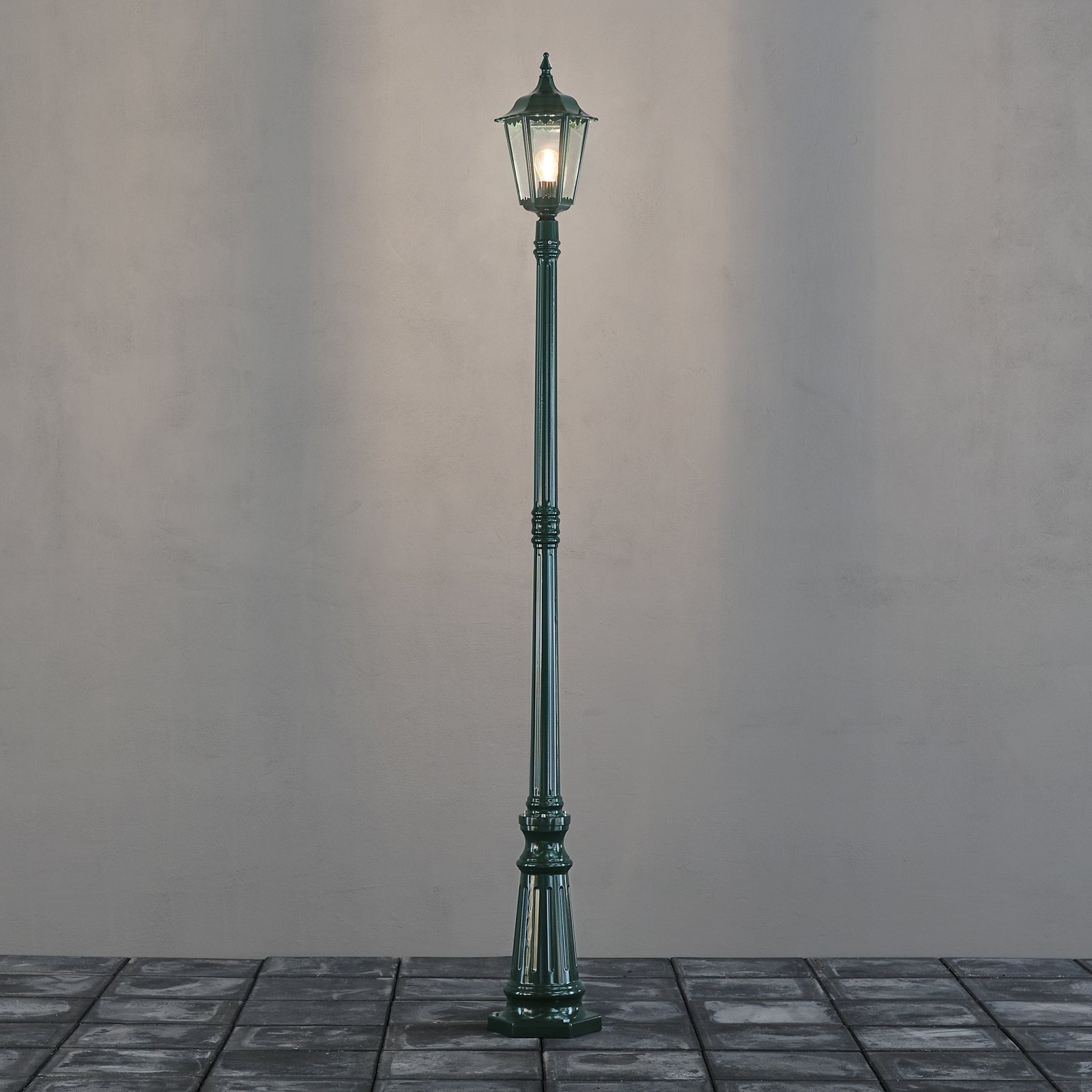Lyktstolpe Firenze, 1 lampa, grön