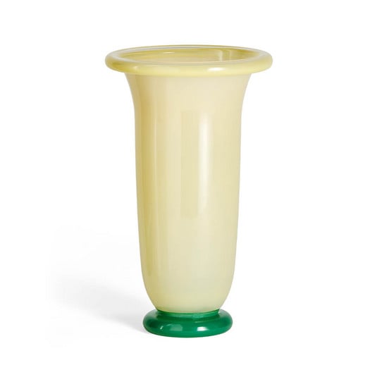 Empire Vase Large Sand/Lemon/Green - Hay