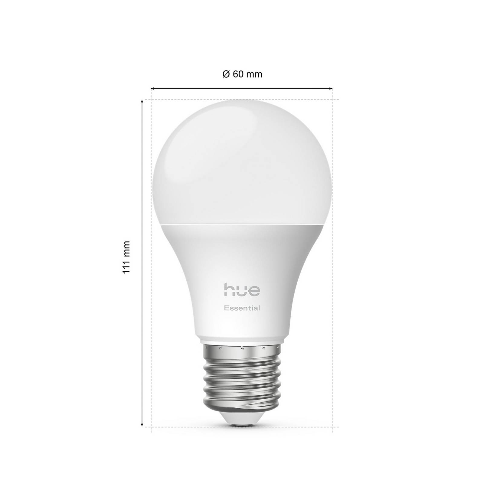Philips Hue Smart LED-Leuchtmittel E27 A60, 8 W, RGB CCT 3er günstig online kaufen