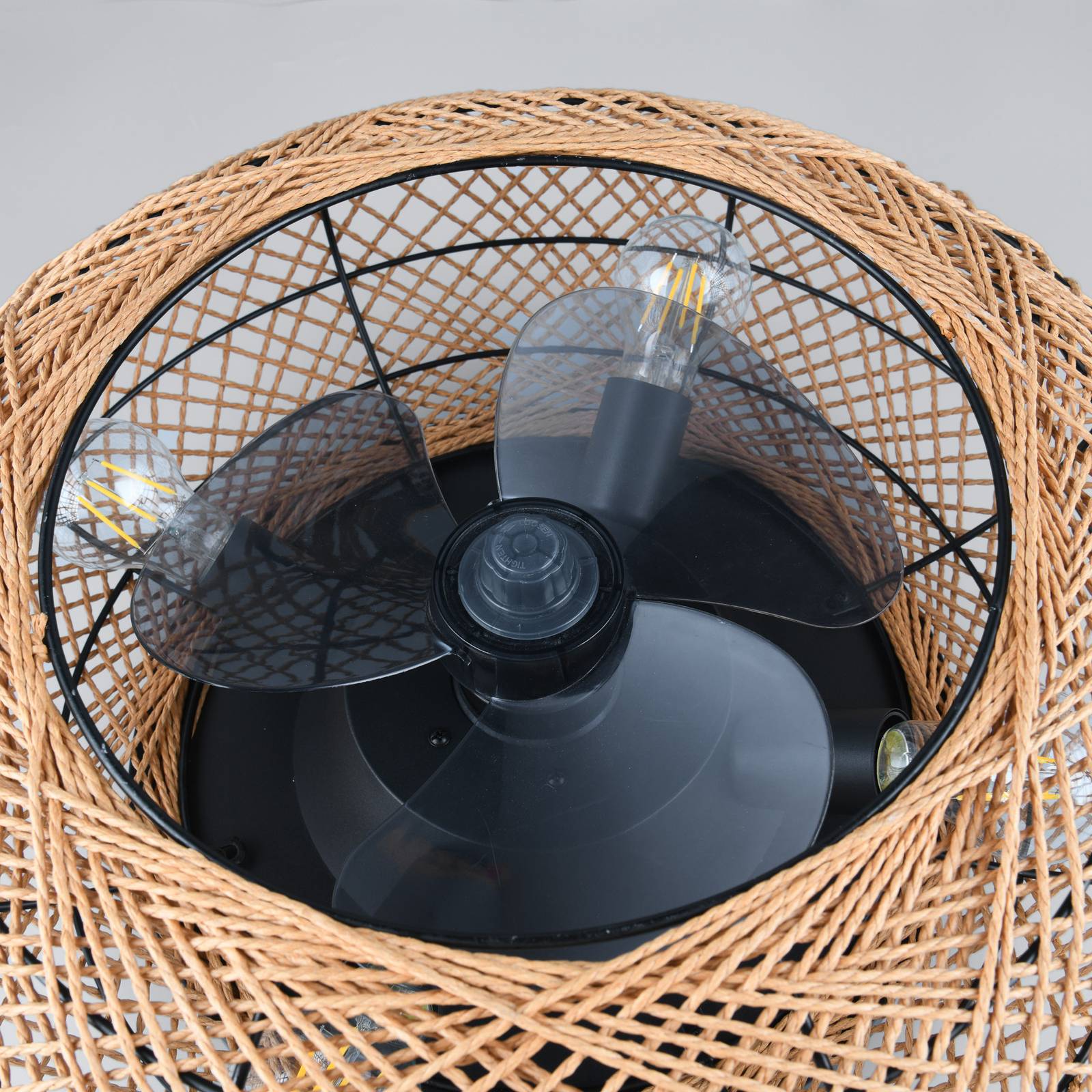 Stropný ventilátor Lillesand so svetlom, tichý, Ø 50 cm, FB
