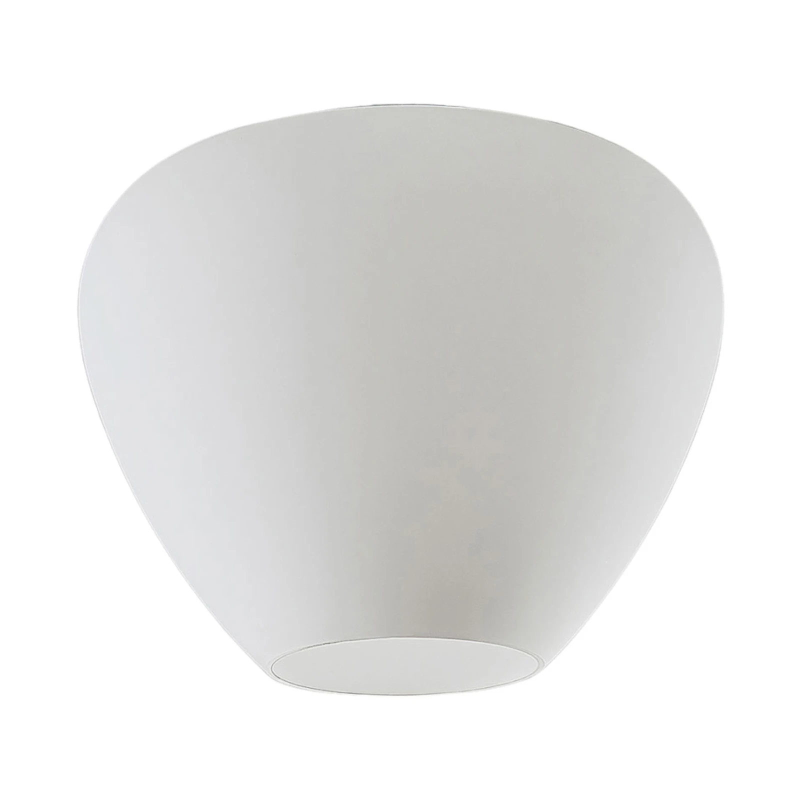 Lámpara de techo de vidrio Bibiane, blanco opal