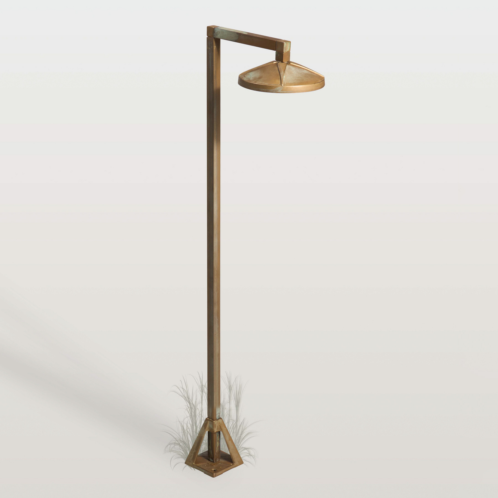 Bornes lumineuses LED Aura Disk, 80 cm x 19,5 cm, laiton antique