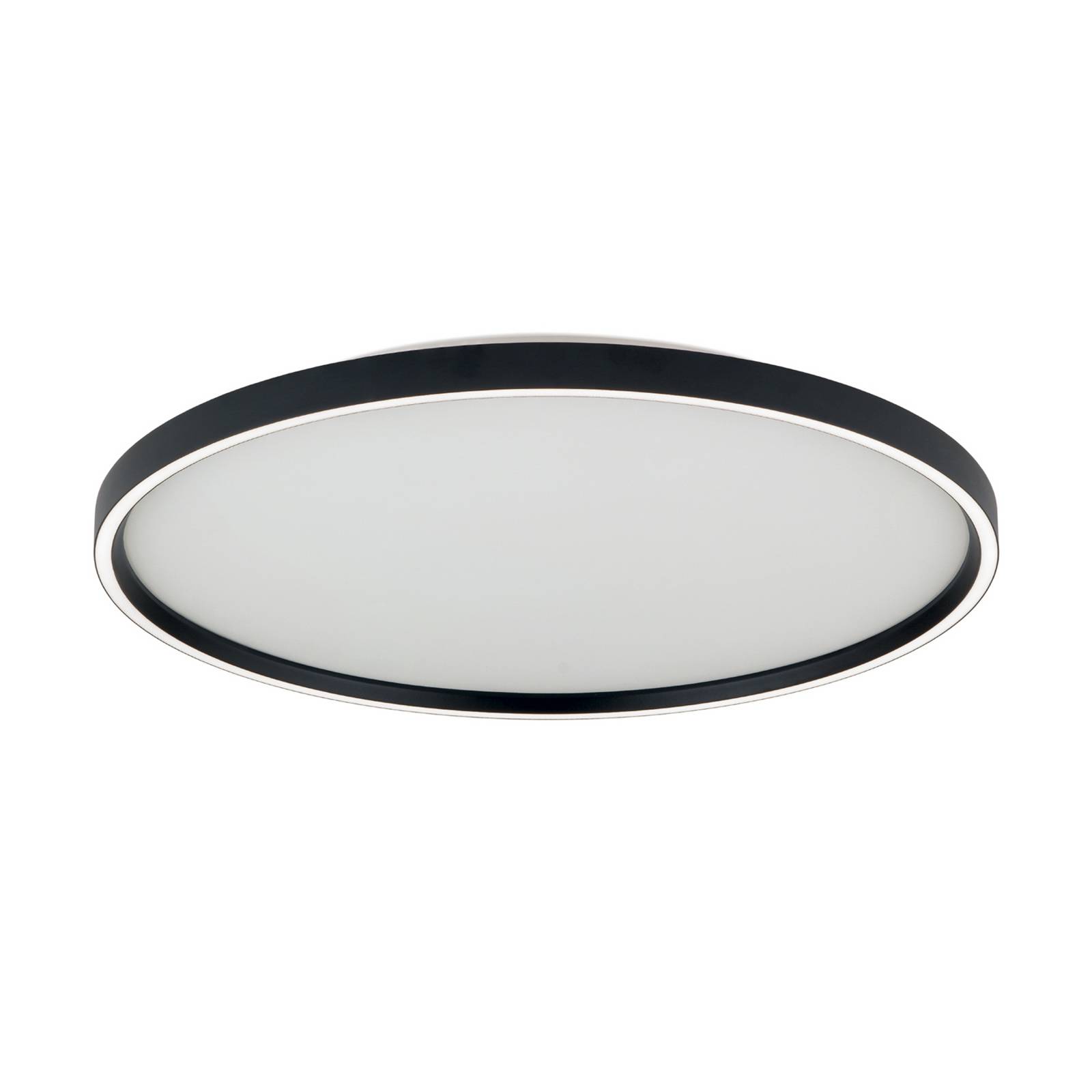 LED-Deckenleuchte MASCA, schwarz, Ø 60 cm, CCT, Metall, dim
