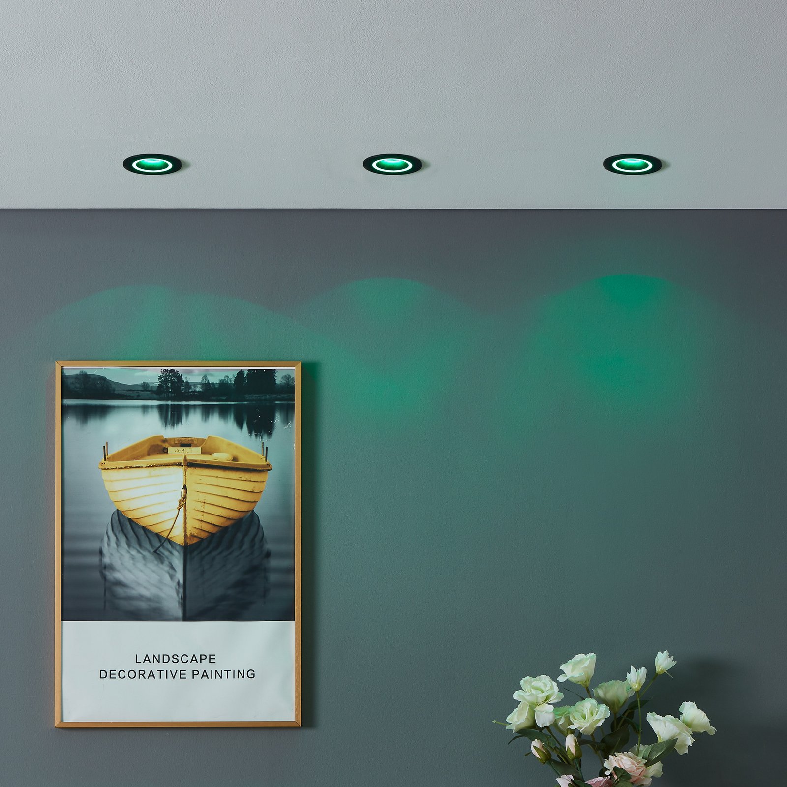 EGLO Nafferton pakabinamas šviestuvas iš medžio, trijų lempų