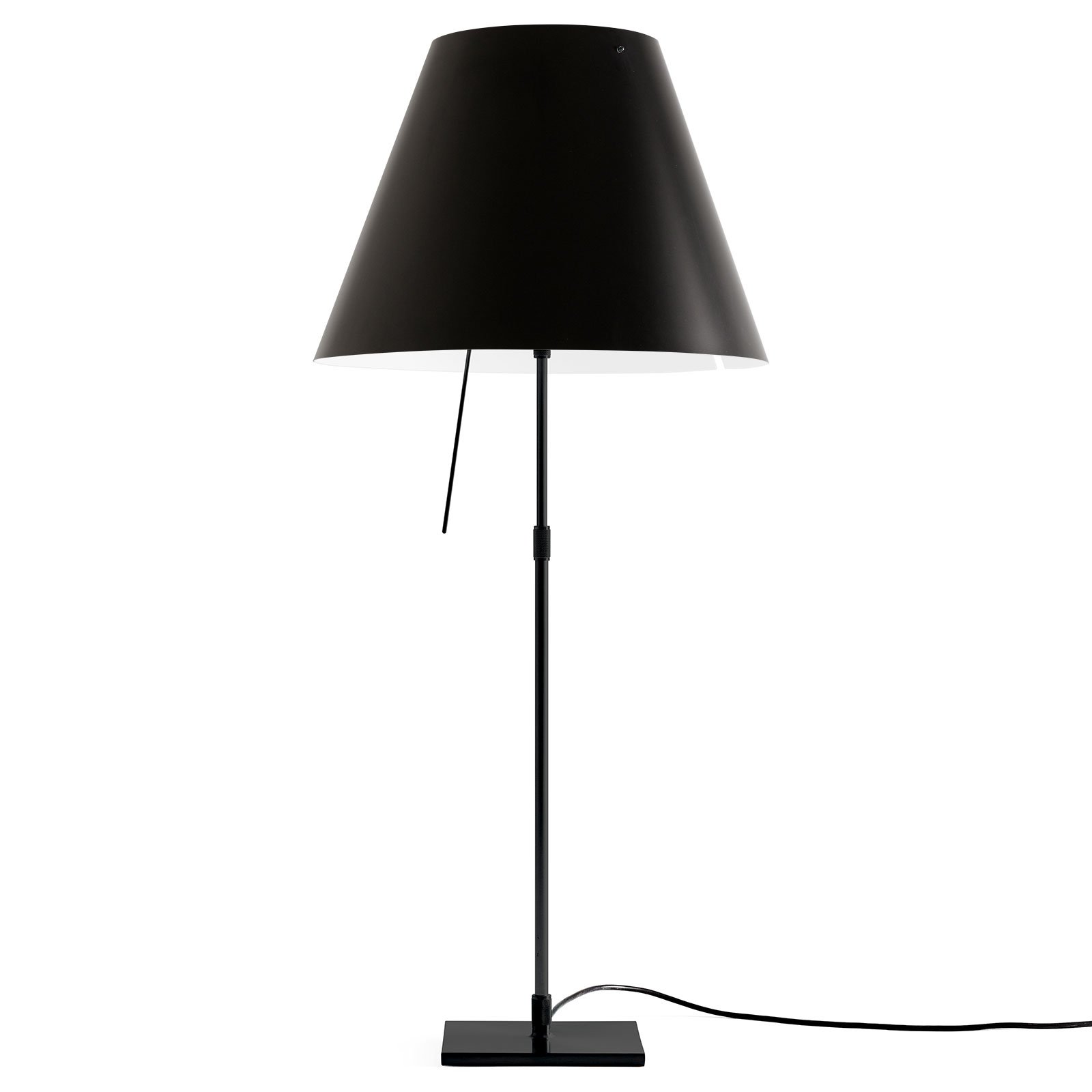 Luceplan Costanza stolná lampa D13 čierna/čierna