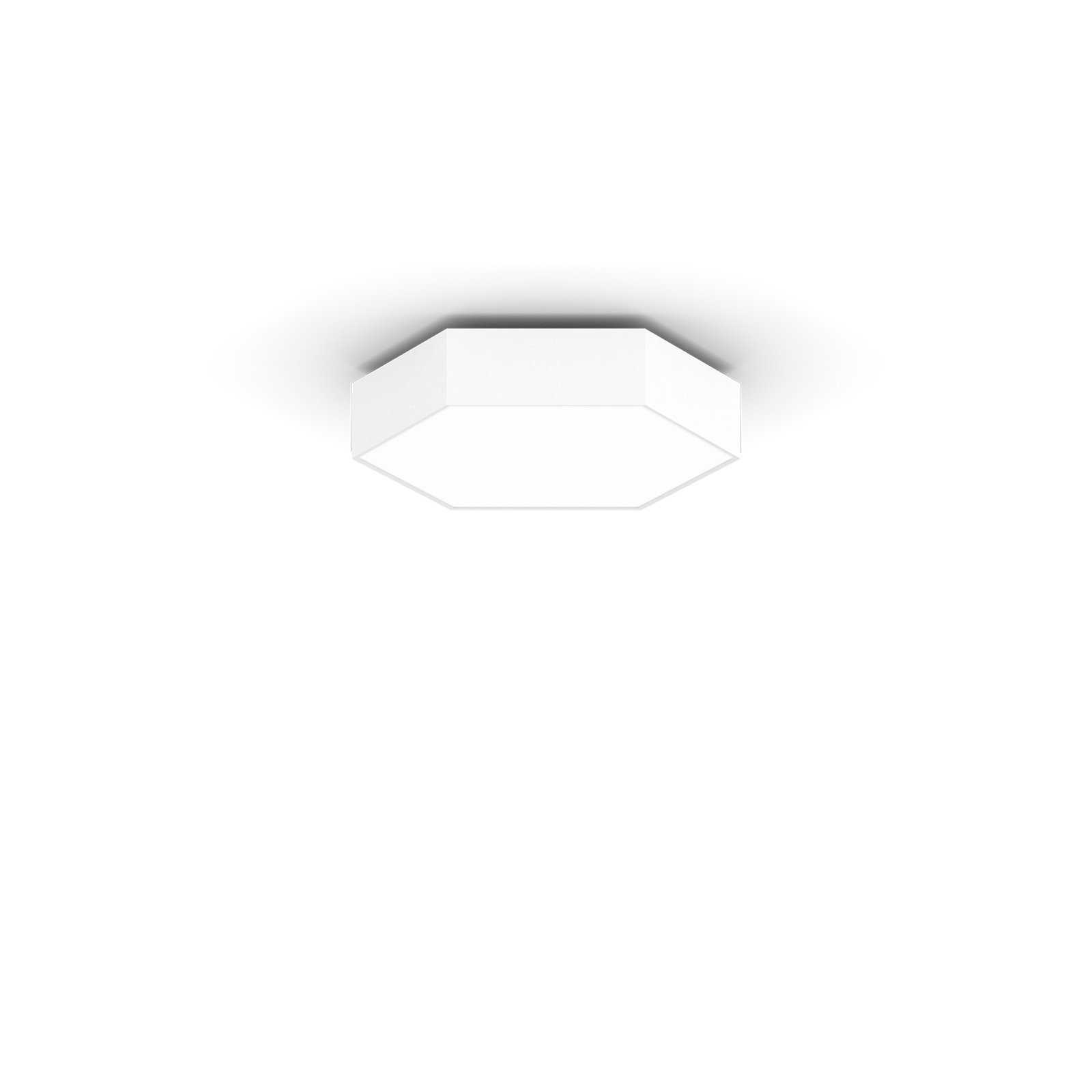 XAL HEX-O 500 LED-Deckenlampe, 50x43,3cm weiß