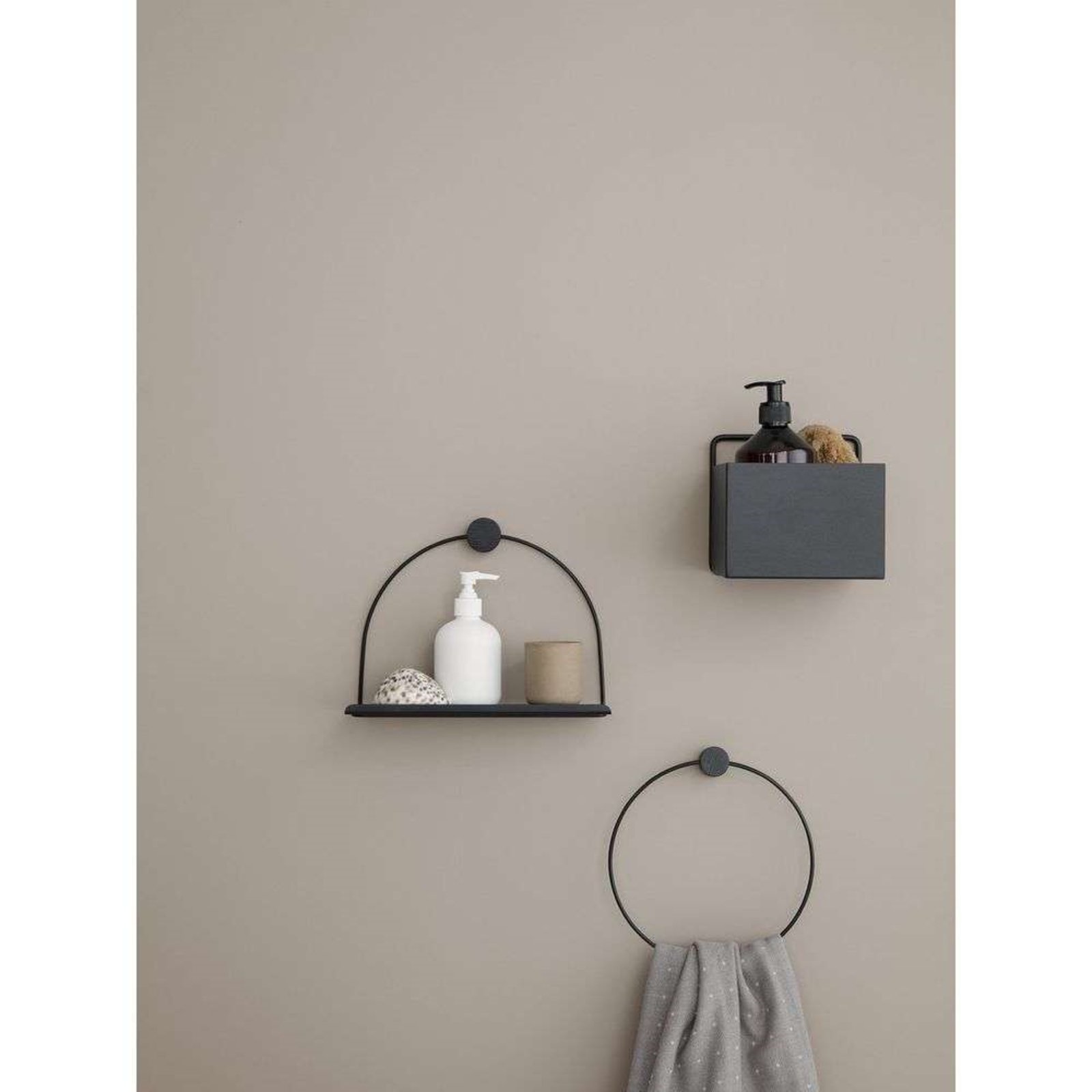 Wall Box Crna Square - ferm LIVING