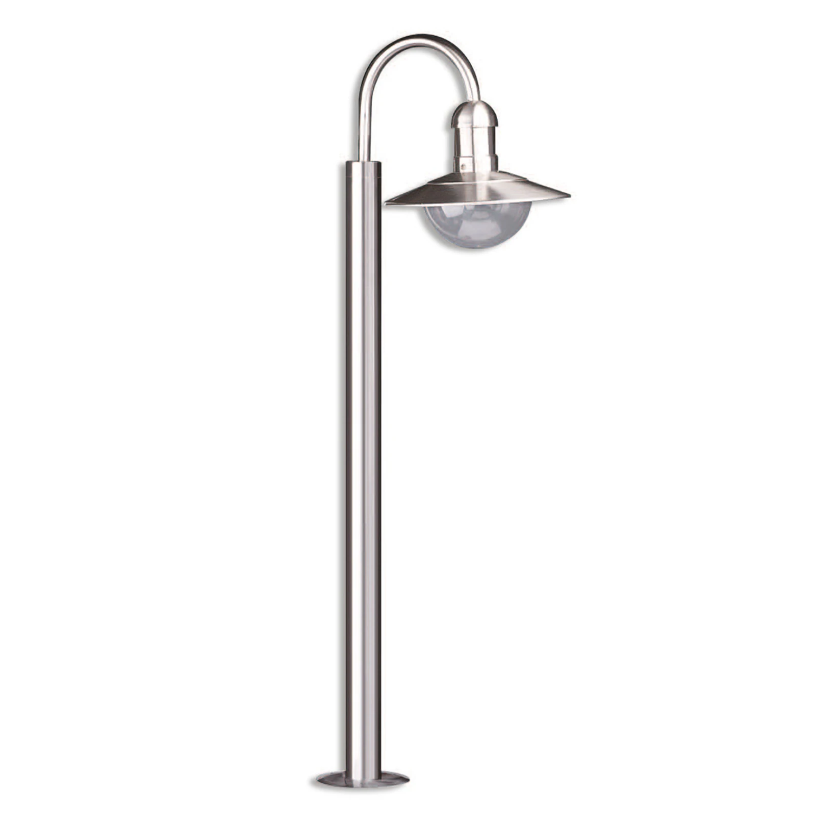 Lindby Damion vejlampe, 140 cm, stål, E27, IP44