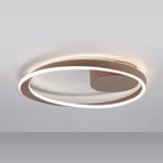 Candeeiro de teto LED EGLO CAMEROTA, bronze, Ø 41 cm, com comando à distância