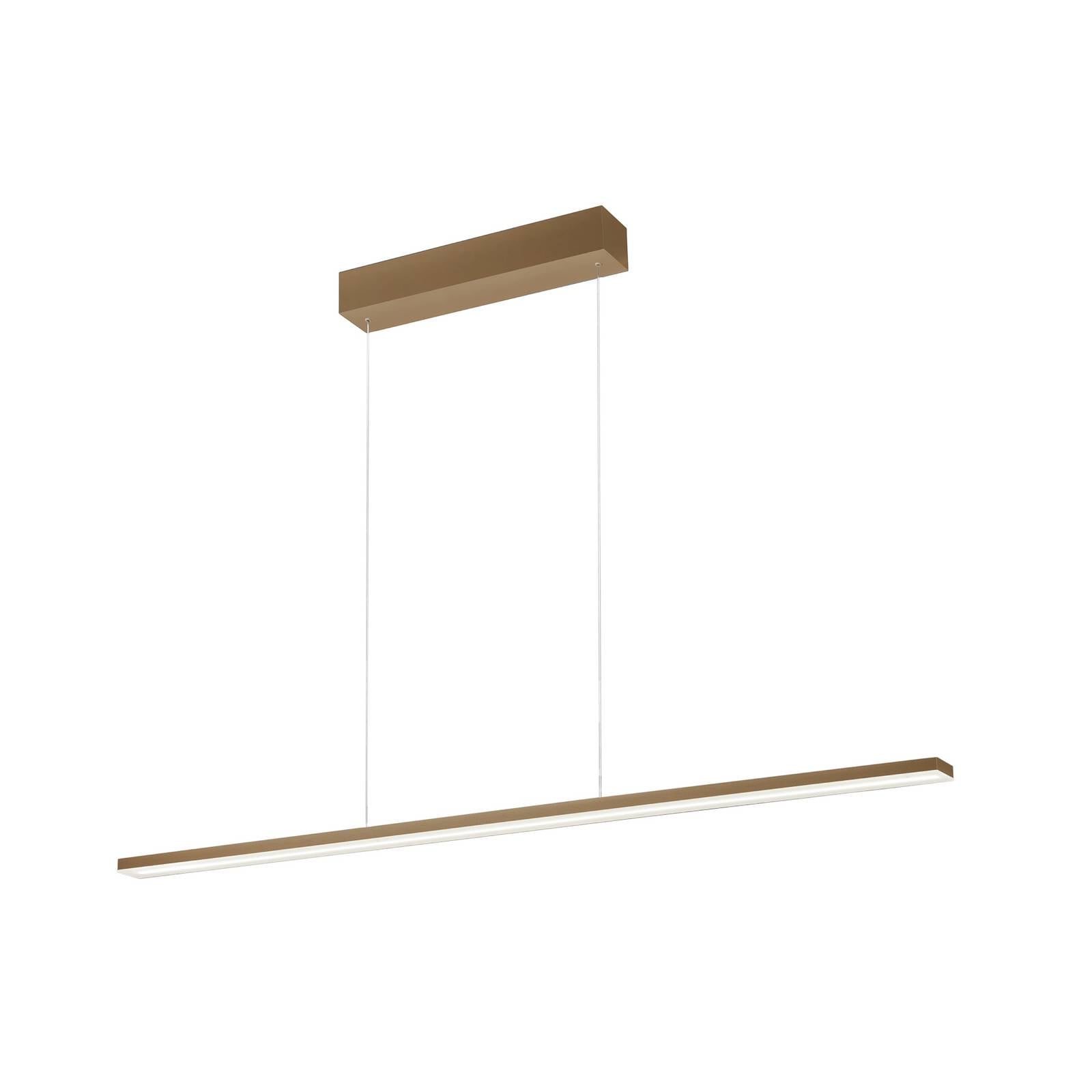 Bopp LED-Hängelampe Baseline 2.0, sandfarben, Länge 119 cm
