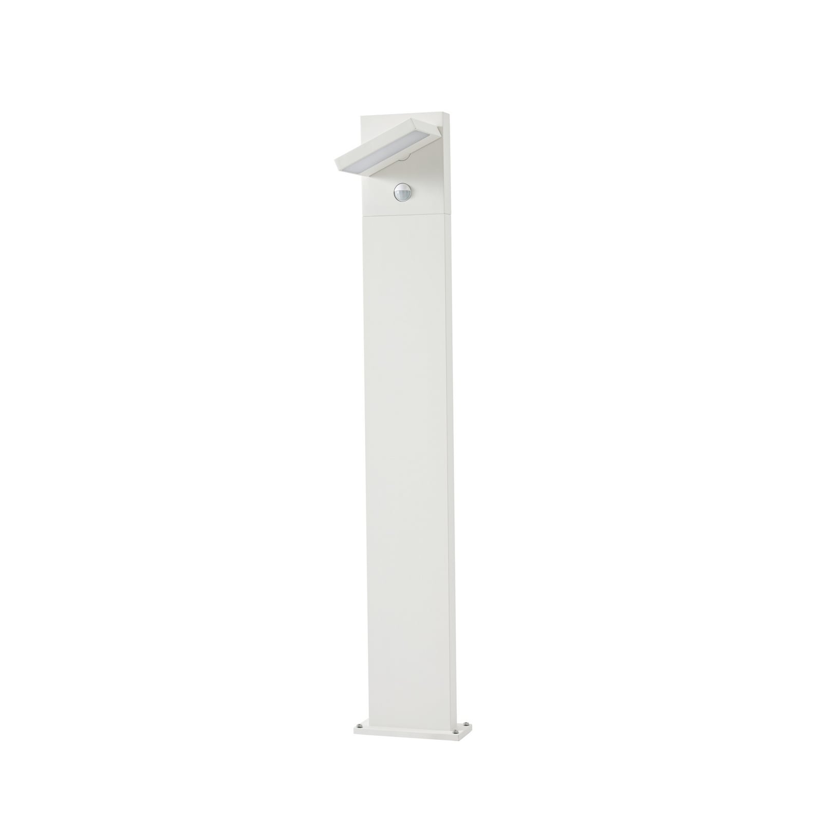 Silvan LED-Wegeleuchte, Sensor, IP54, weiß, 100 cm, Aluminium - Lucande