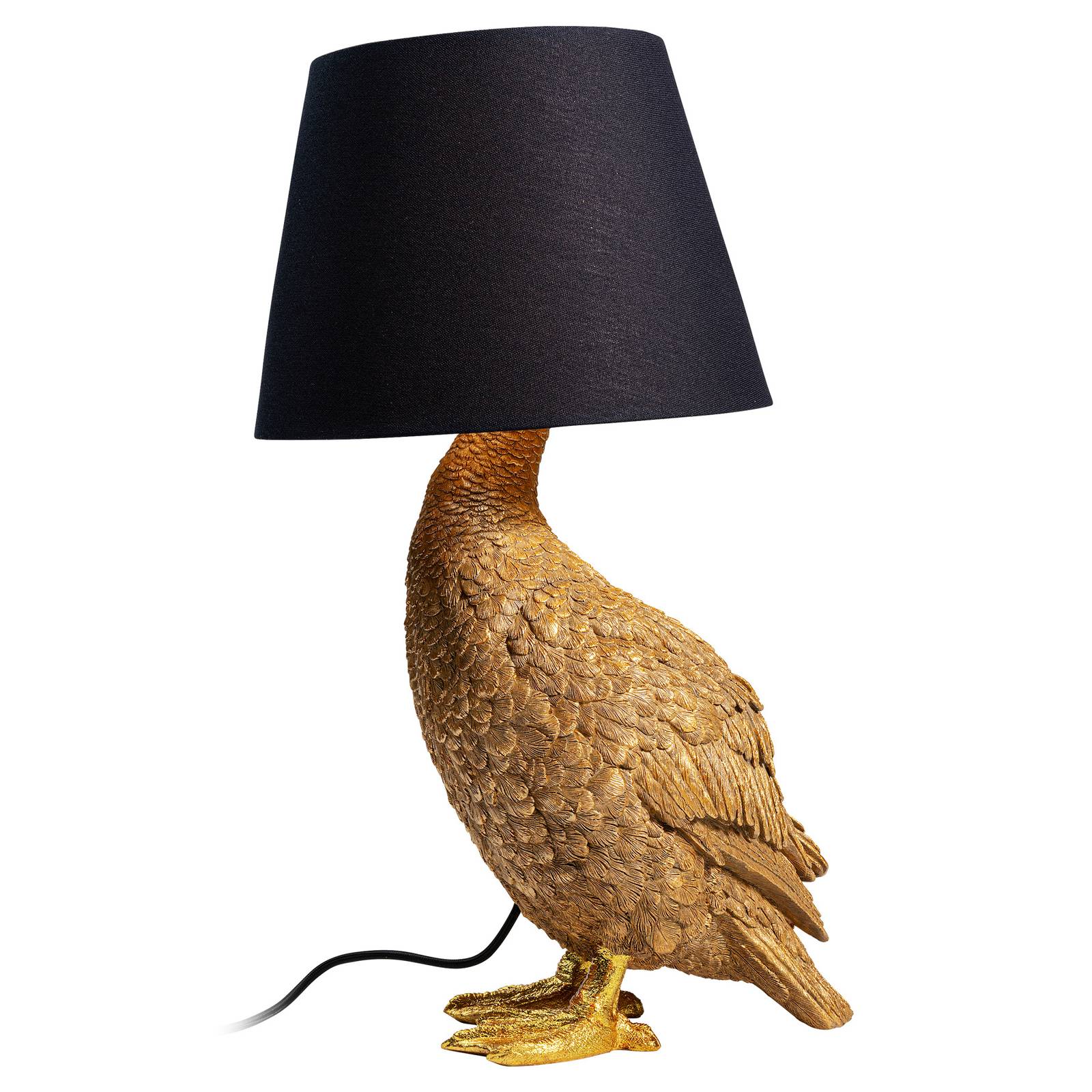 Lampa stołowa Kare Animal Duck z kloszem z tkaniny