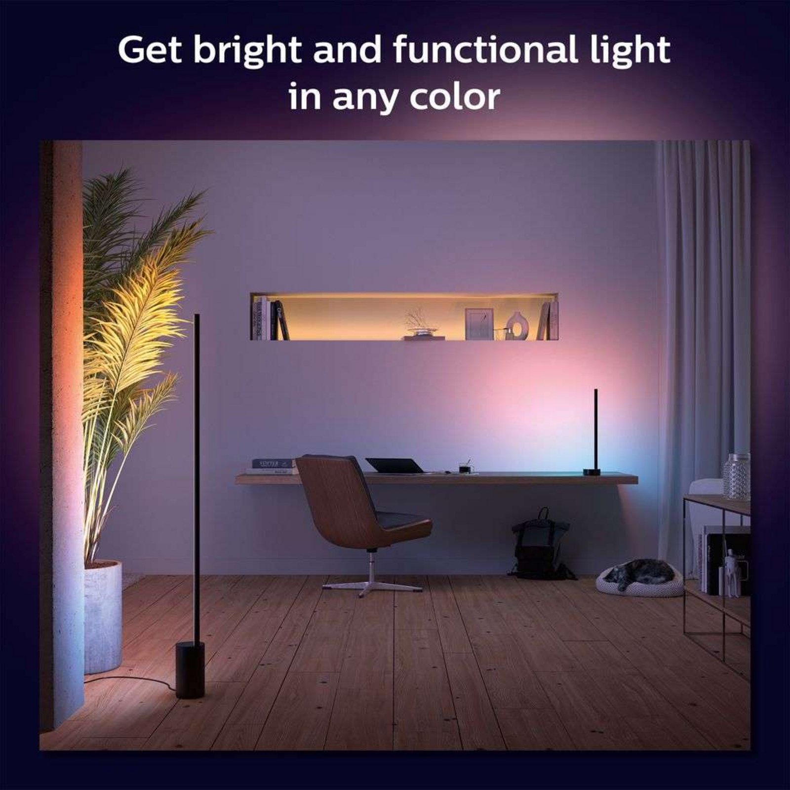 Signe Hue Gradiant Lampadar Black Bluetooth - Philips Hue