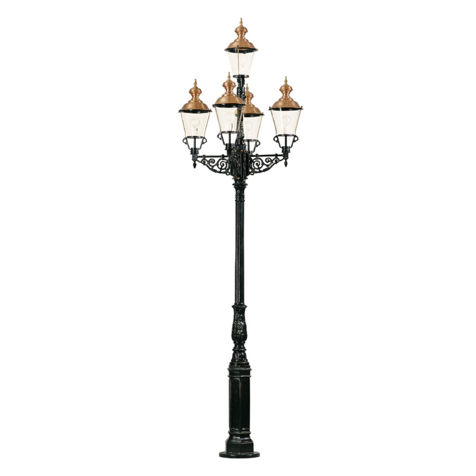 K.S. Verlichting Candelabru reprezentativ Monaco 5 becuri - verde transparent cupru - Metal
