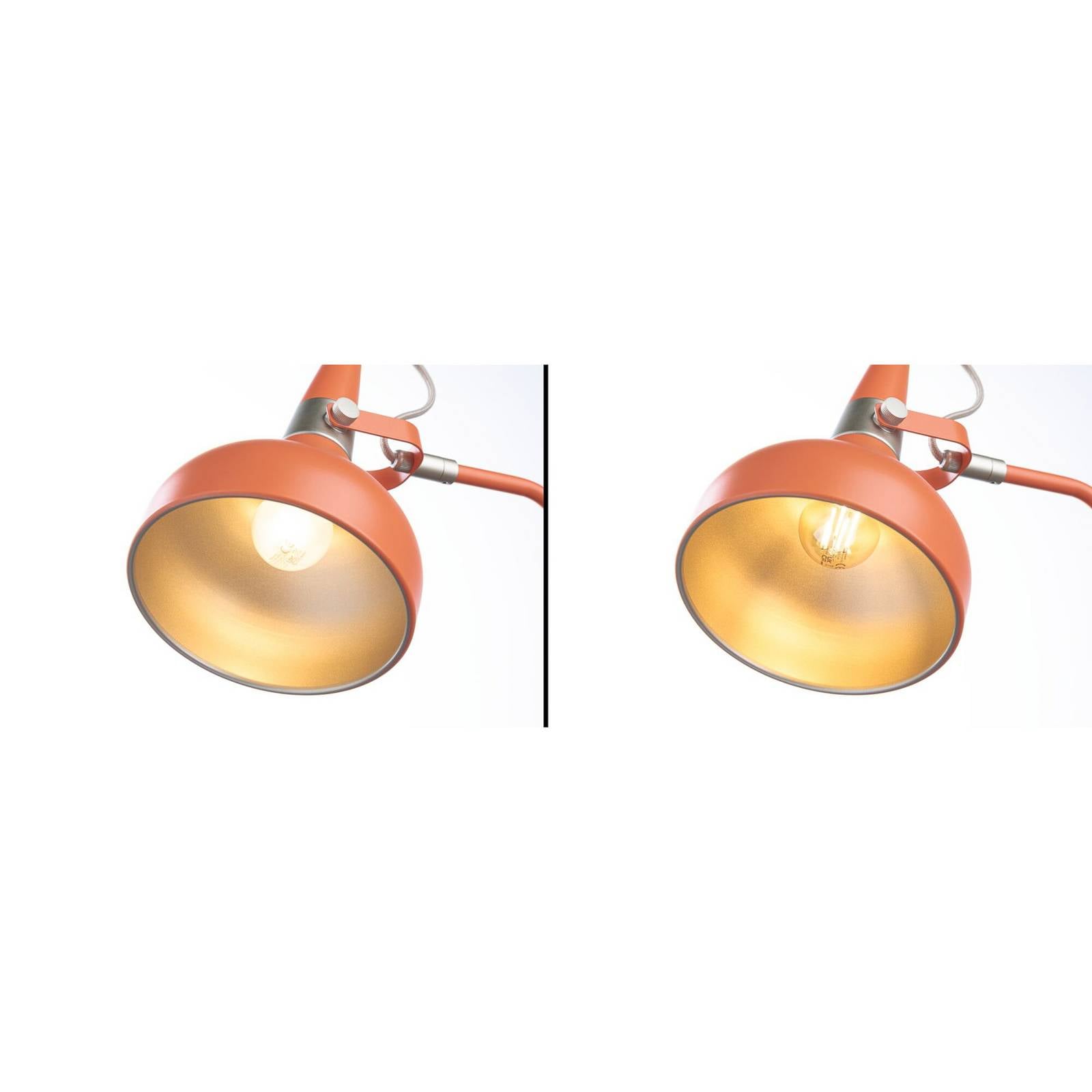 Lampa podłogowa Paulmann Juna STYLE, brzoskwiniowa, wysokość 158 cm, metalowa