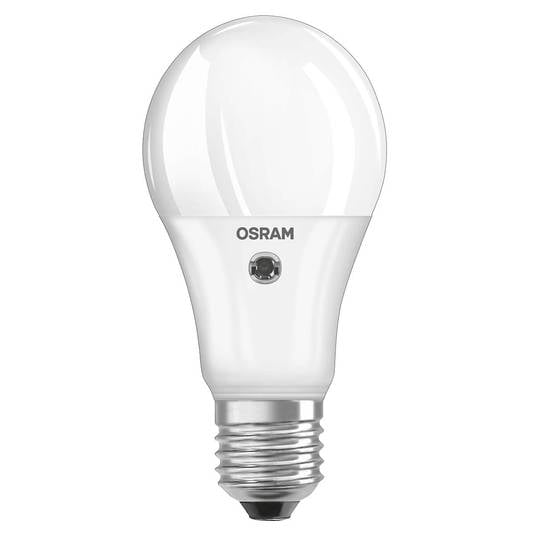 LED bulb E27 10 W 2,700 K with a daylight sensor
