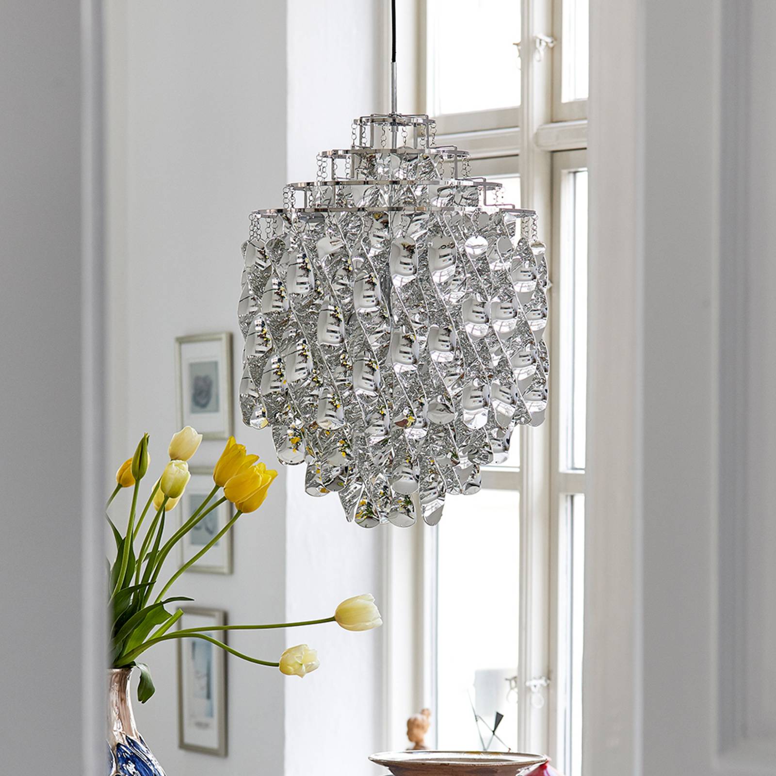 Zdjęcia - Żyrandol / lampa Verpan VERPAN Spiral SP01 - Lampa wisząca w kolorze srebrnym