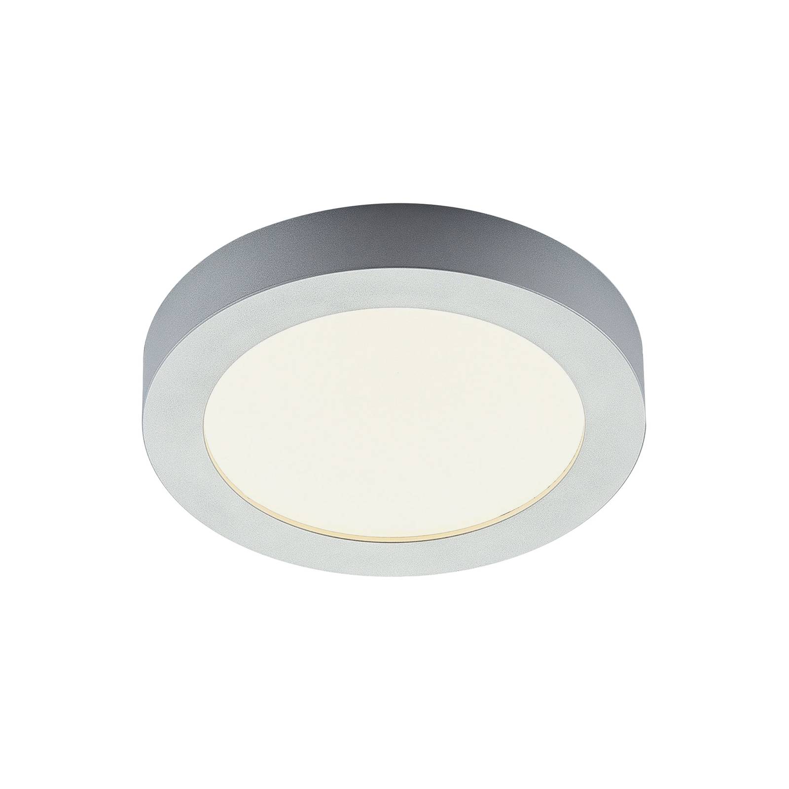 Plafonnier LED Marlo argenté 3 000 K rond 25,2 cm