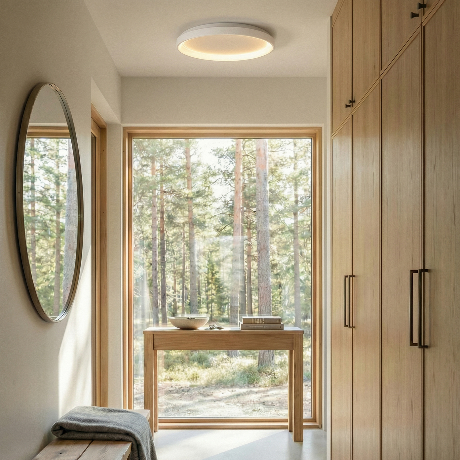 Vivy LED Deckenleuchte, weiß, Ø 58 cm, Metall - Arcchio