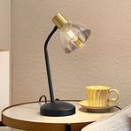 Lindby Aniol galda lampa ar stikla abažūru