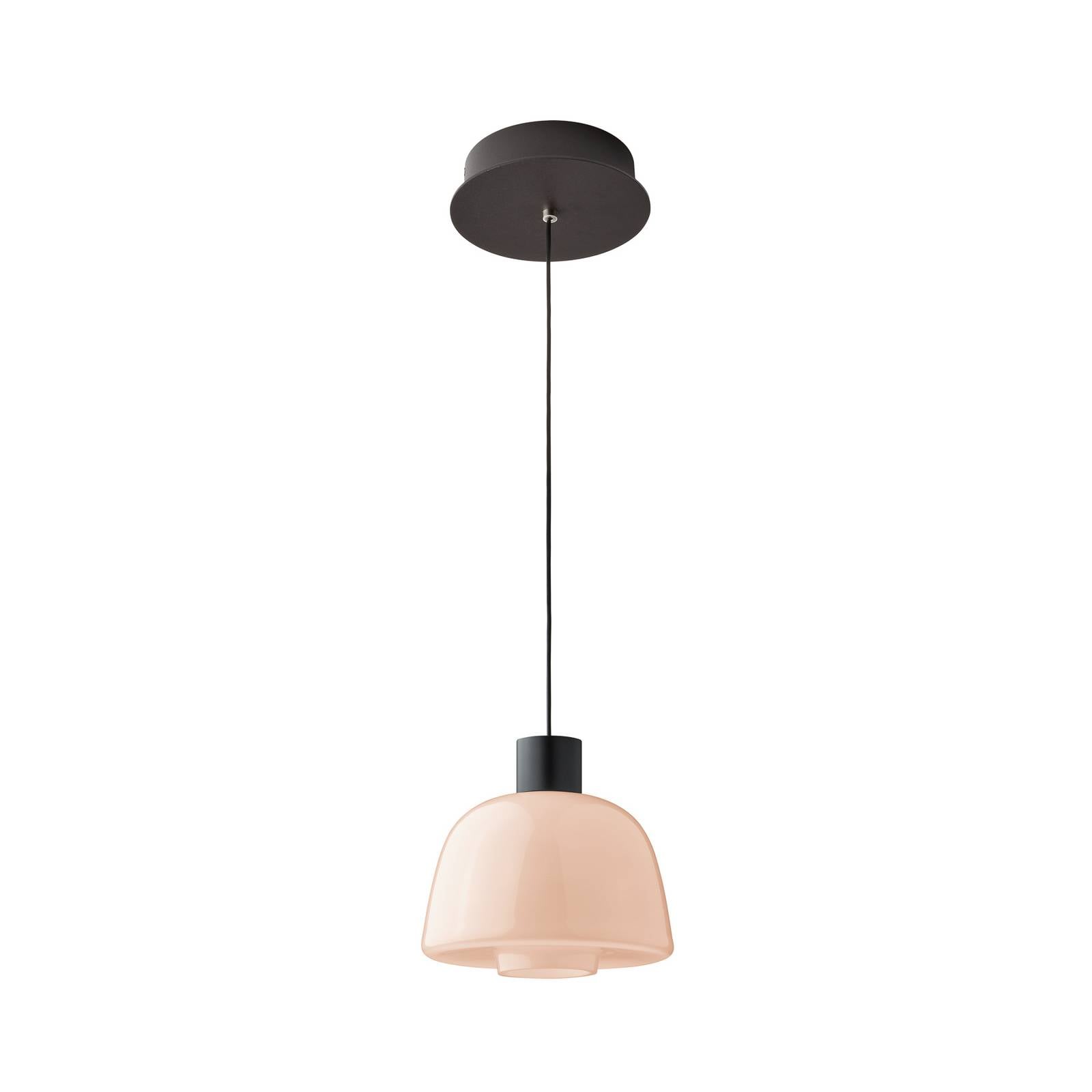 Bover LED-Hängeleuchte Drep S/01, nude, Glas, 2.700 K