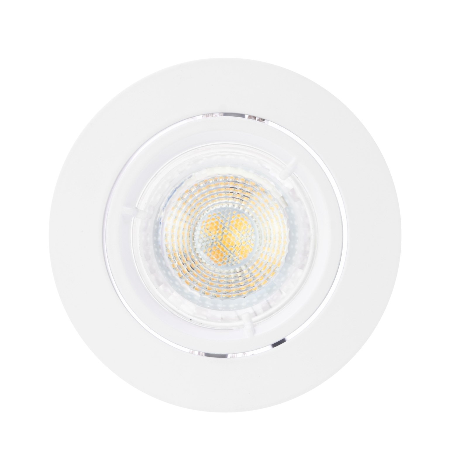 LED recessed spotlight Carina 2,700K dimmable tilt 3 GU10
