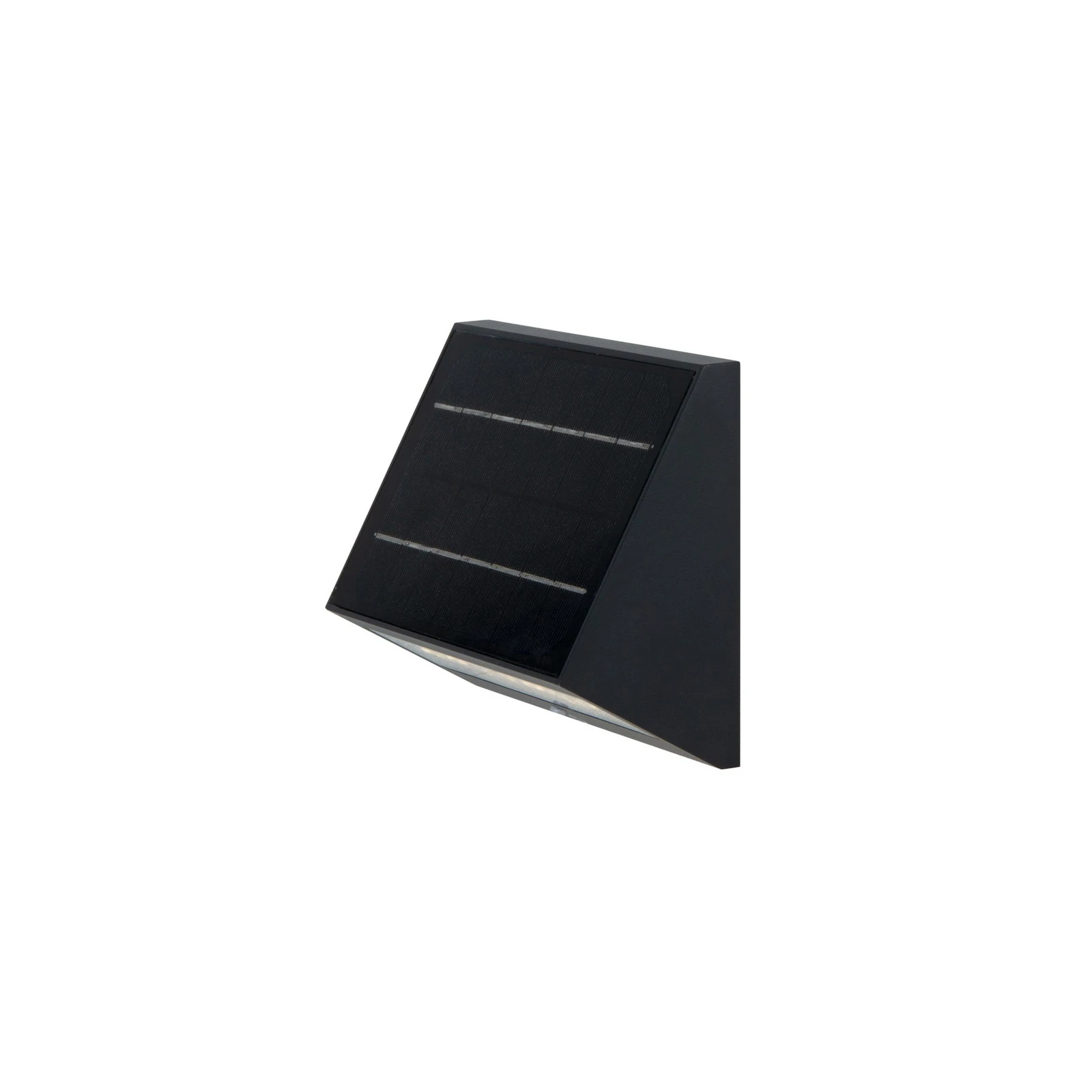 KLEWE LED-Solar-Wandleuchte ECOSTEP, anthrazit, 17 cm, IP65