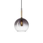 Ideal Lux Empire Sfera hanglamp, glas helder/rookgrijs