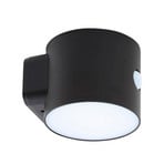 Amren LED Cella solare Applique da Parete w/Sensore Nero - Lindby