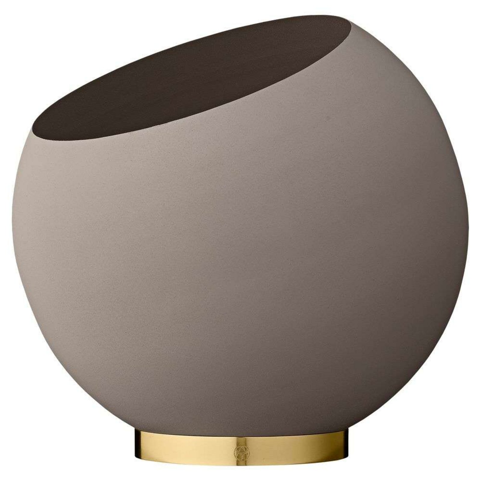 Globe Växtkruka Ø37xH32,3 Taupe/Gold - AYTM