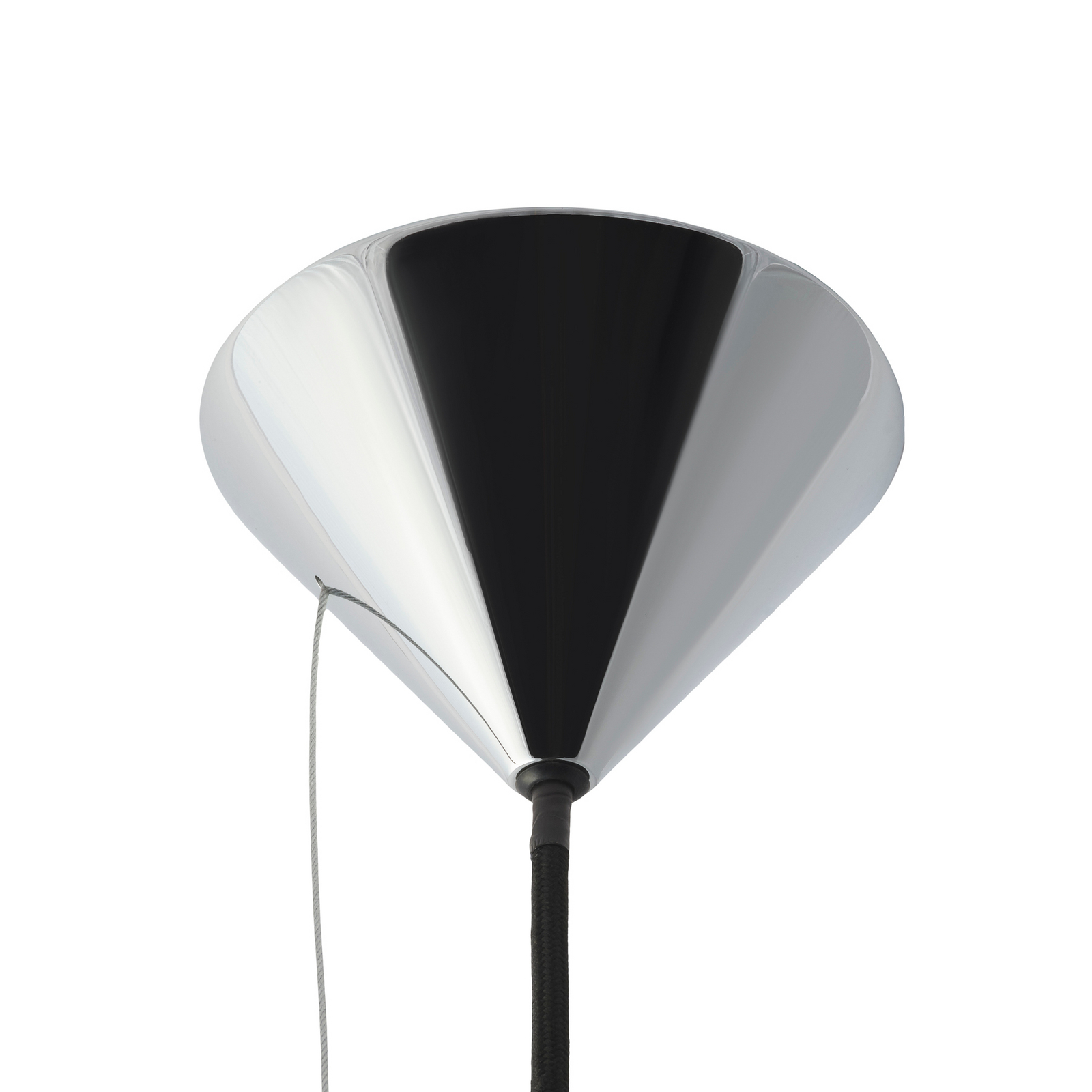Candeeiro suspenso LED Pose da Tom Dixon, prateado, Ø 25 cm, aço, regulável Candeeiro suspenso LED Pose da Tom Dixon, prateado, Ø 25 cm, aço, regulável