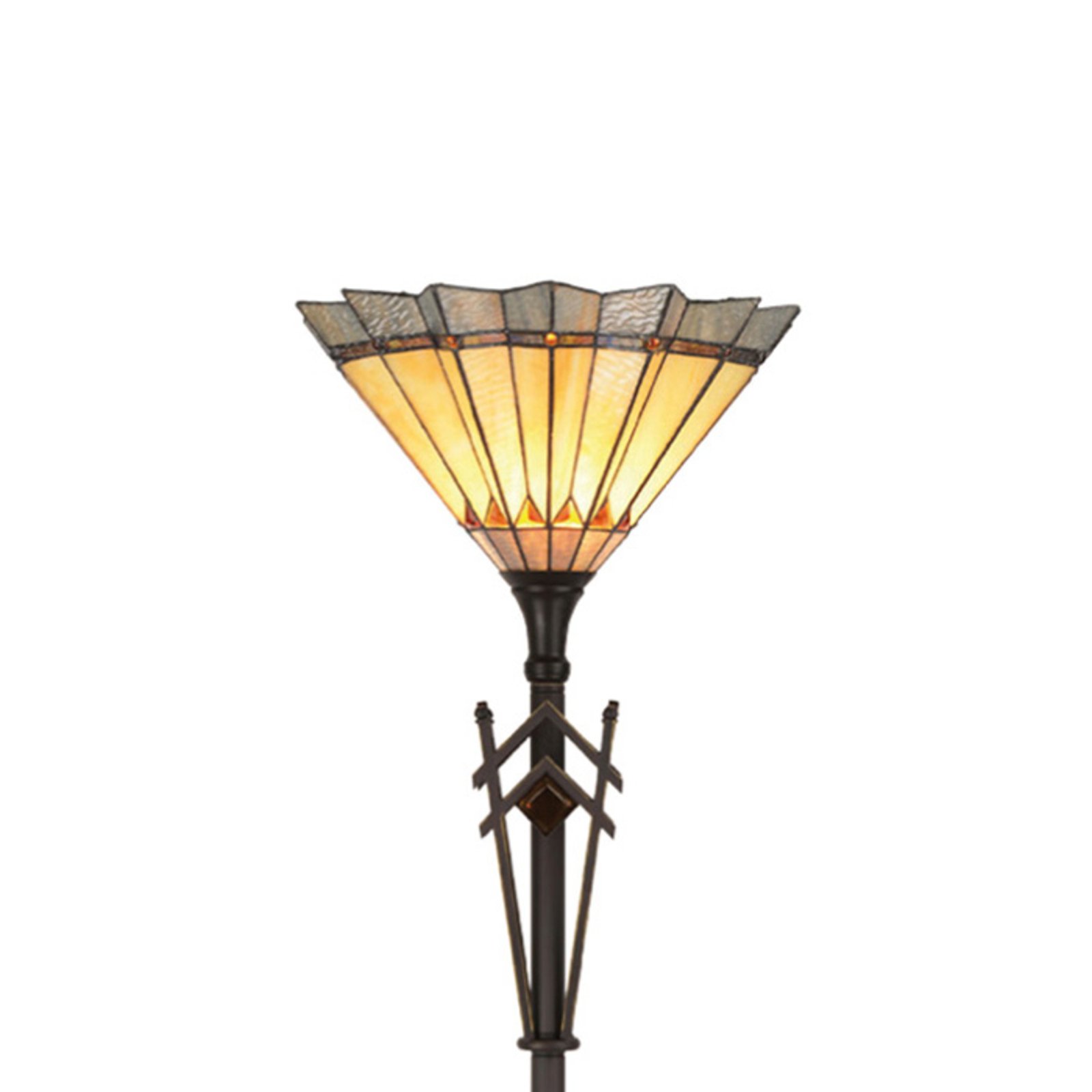 Tiffany stiliaus grindų lempa "Uliana
