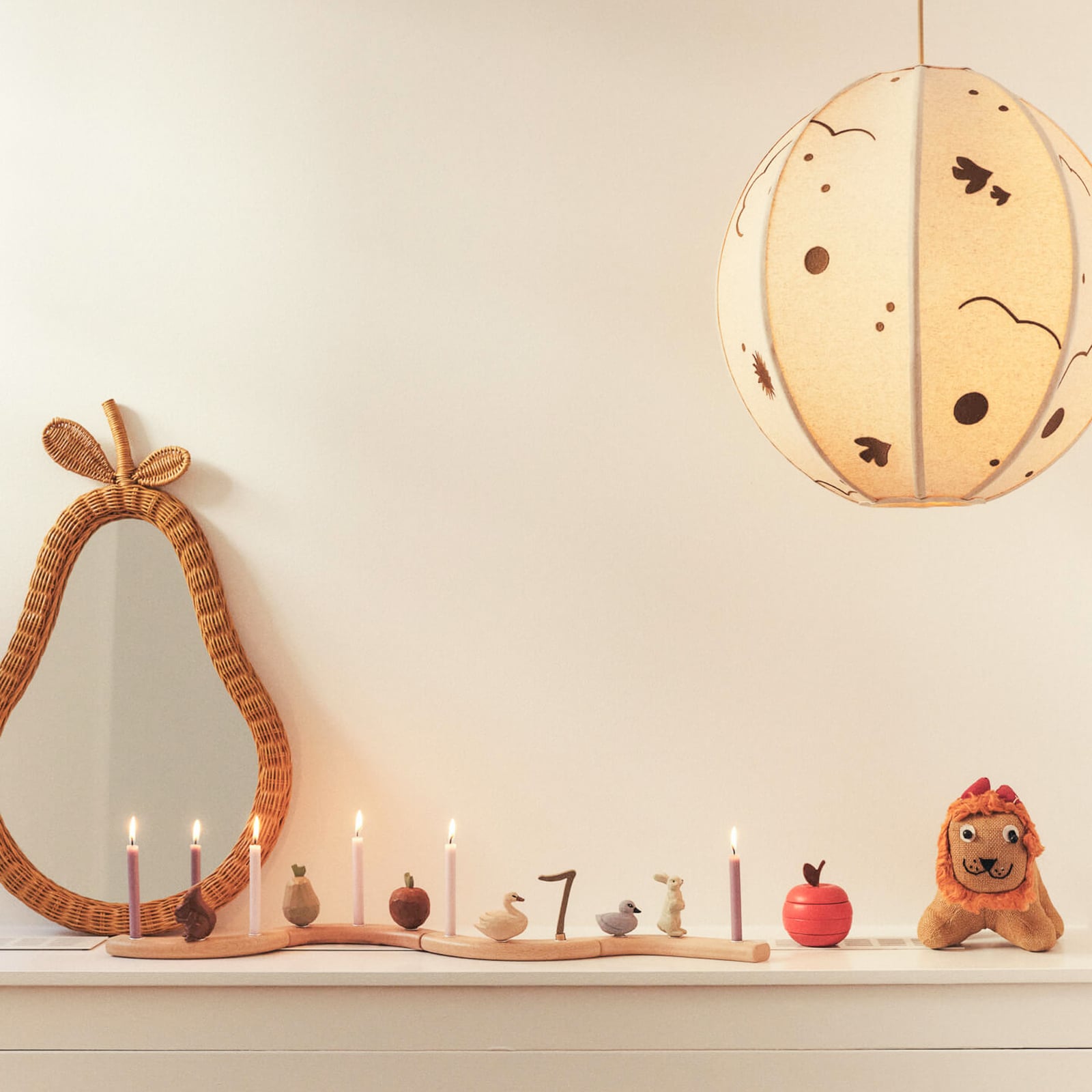 PEAR Wandspiegel, Rattan natur, 64 x 40 cm - ferm LIVING PEAR Wandspiegel, Rattan natur, 64 x 40 cm - ferm LIVING