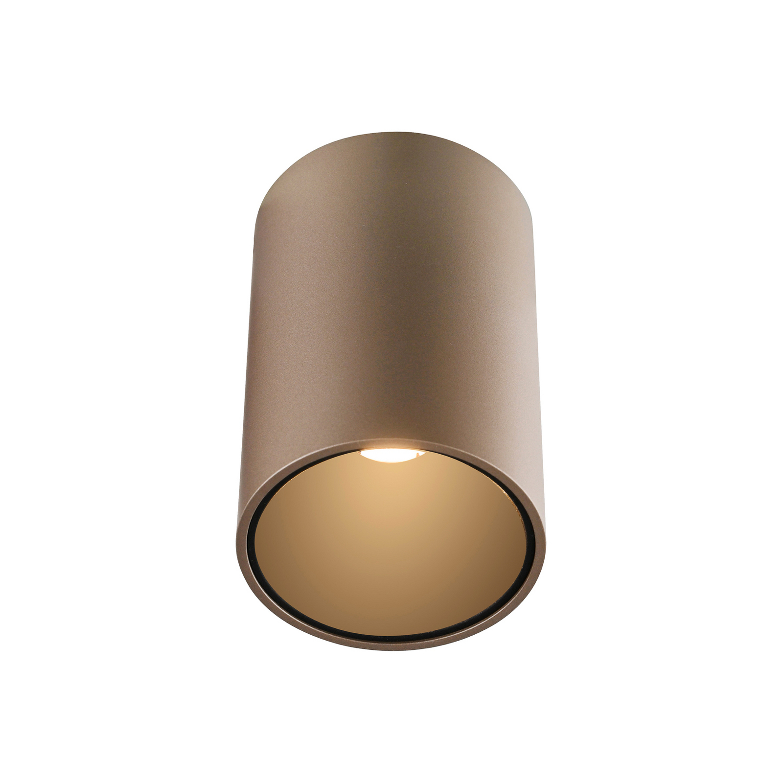 PURE LED лампа за баня Point, бронзов цвят, Ø 6 cm, IP44