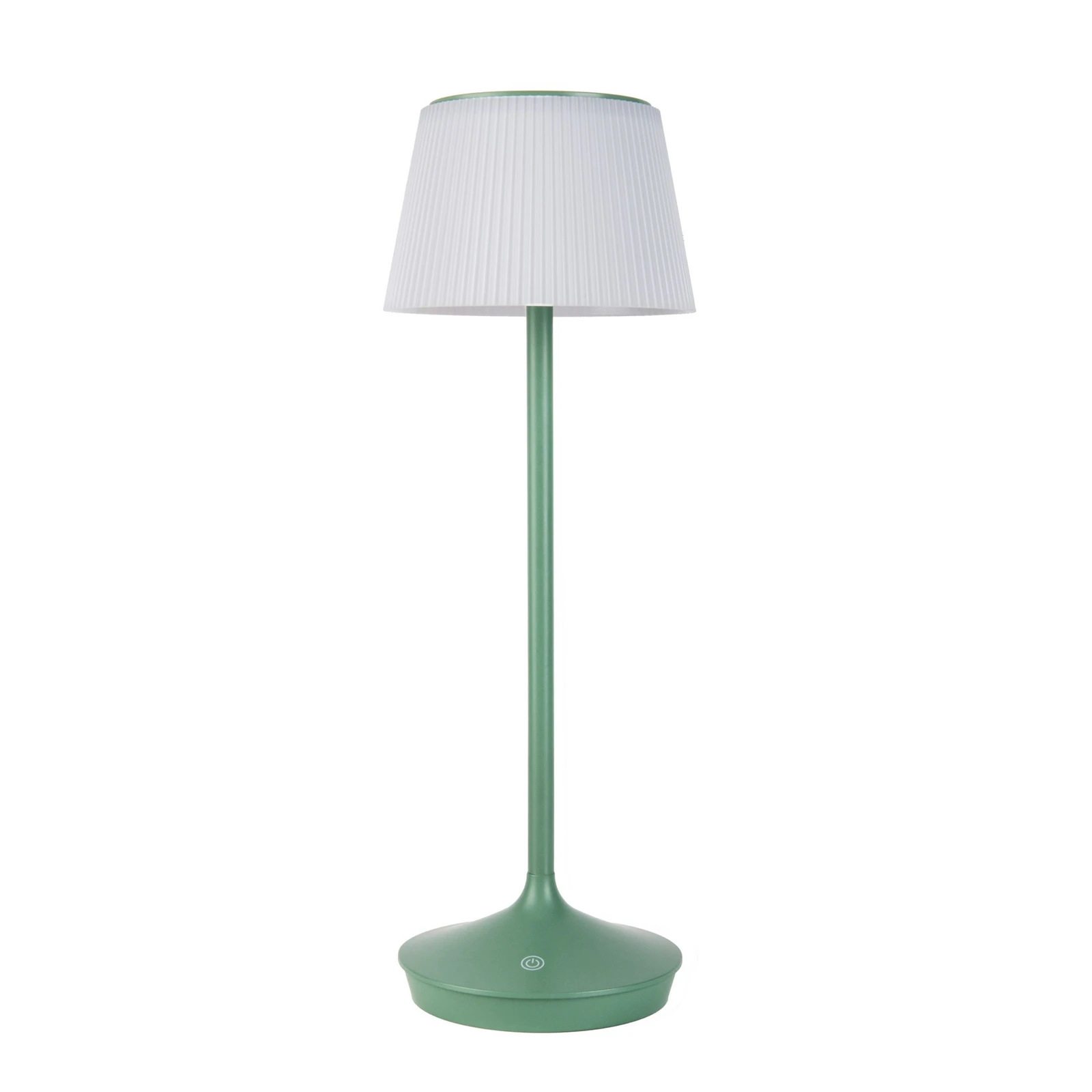 LED-Solar-Tischleuchte Emmi CCT aufladbar, grün