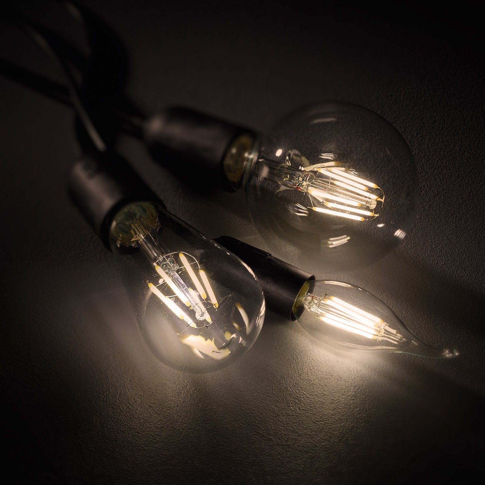 LED-Filamentlampe E27 8W Switch Dimmer, 2.700K