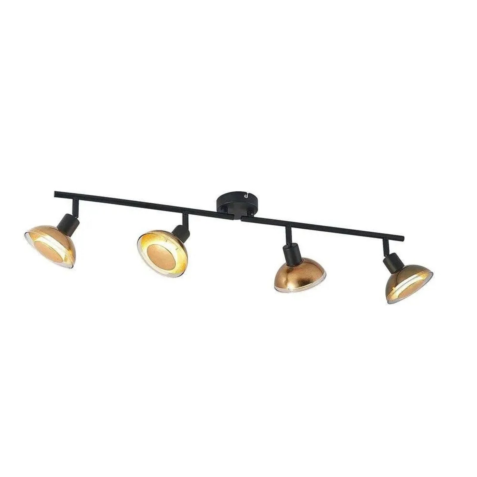 Erin 4 Plafonieră Black/Gold - Lindby