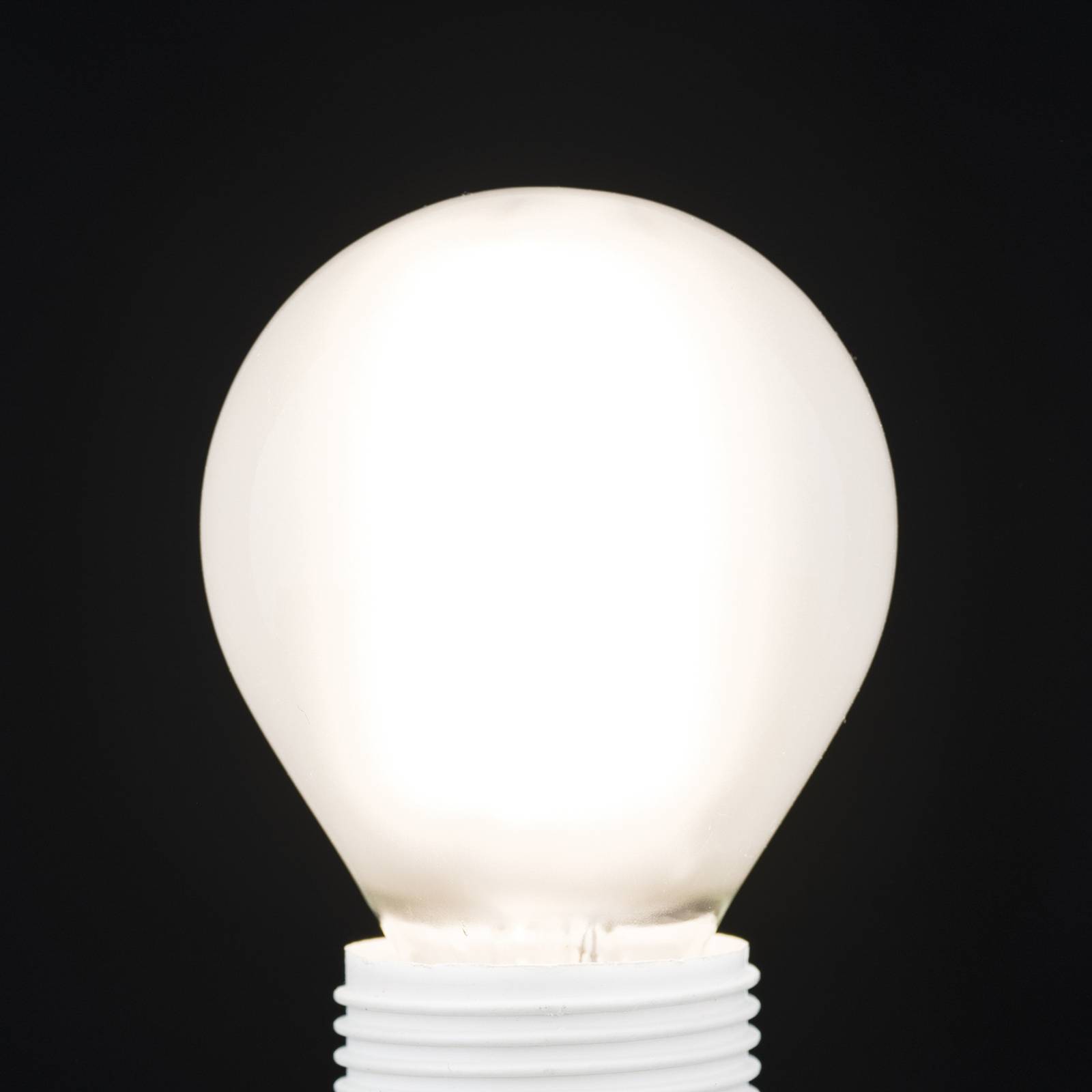 LED žiarovka, E27 G45, matná, 6W, 827, 720 lm, stmievateľná