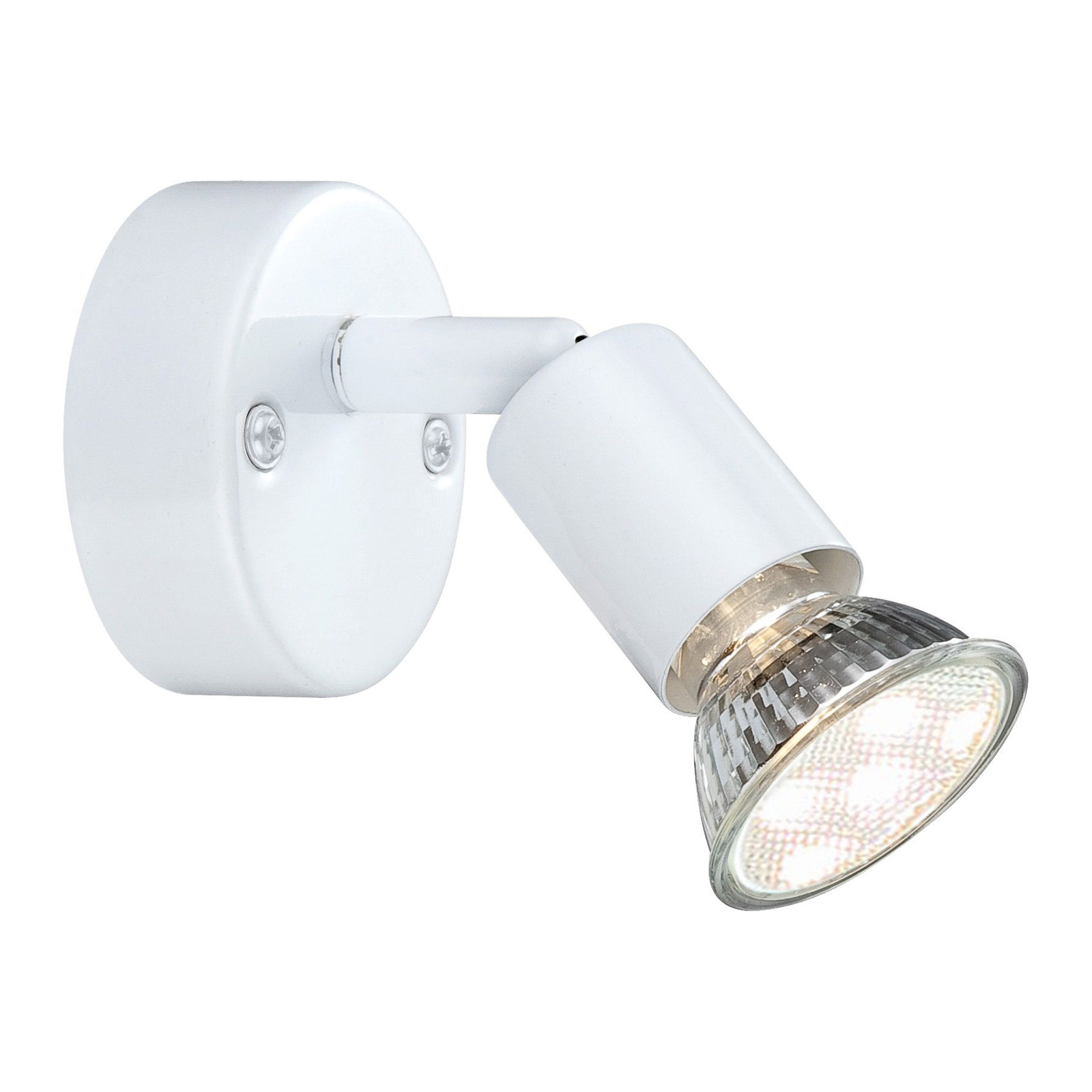 Olana LED wall spotlight, 1-bulb, white