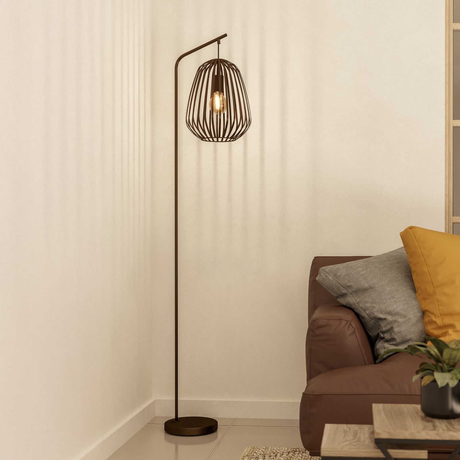EGLO Lampadar Espinal bronz periat înălțime 170 cm metal E27 - Camera de zi / sufragerie - Modern