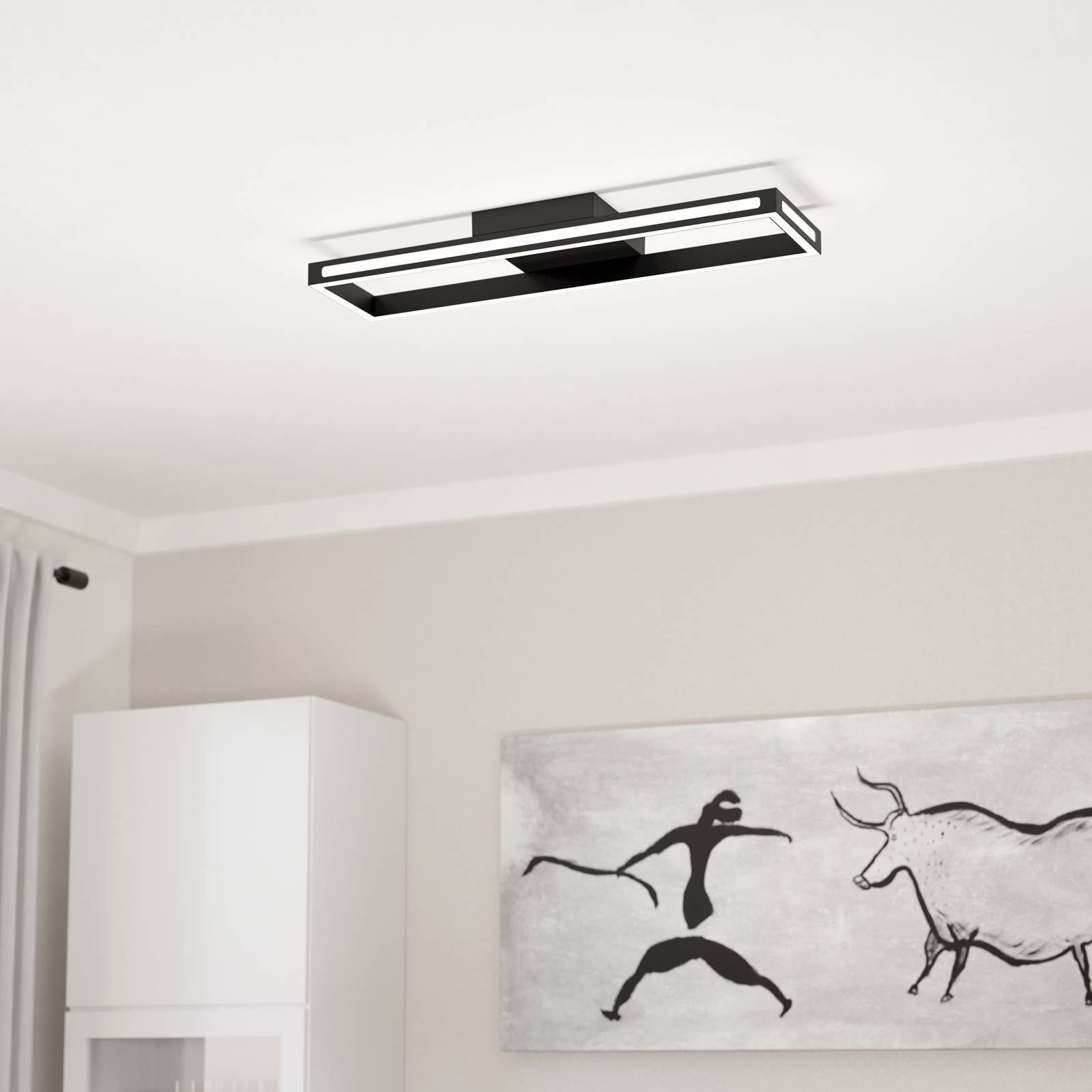  Eglo Eglo Connect Led-deckenleuchte Savilanas-z, Cct, Schwarz 
