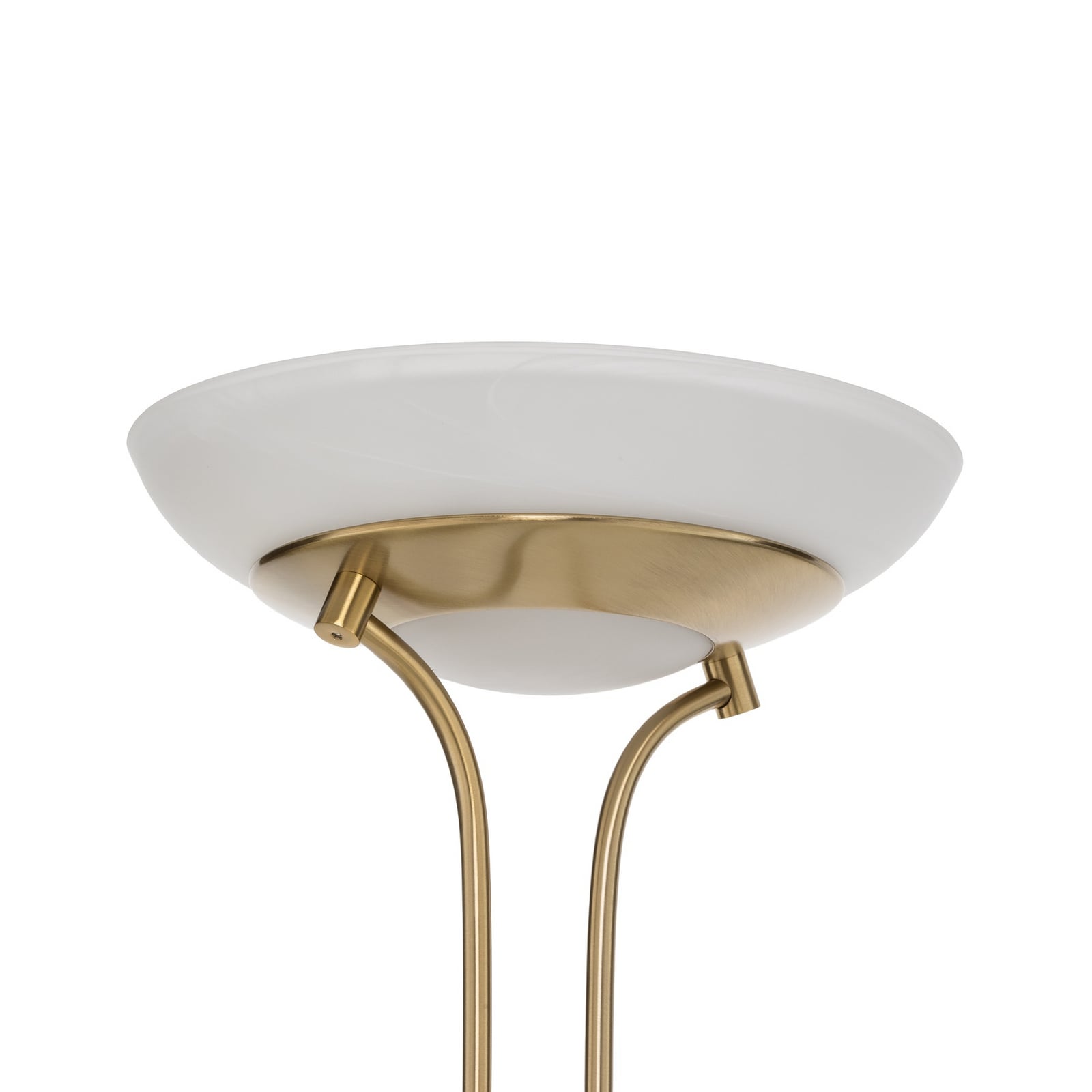 Lindby LED-Stehlampe Yveta, messing, Leselampe, dimmbar Lindby LED-Stehlampe Yveta, messing, Leselampe, dimmbar