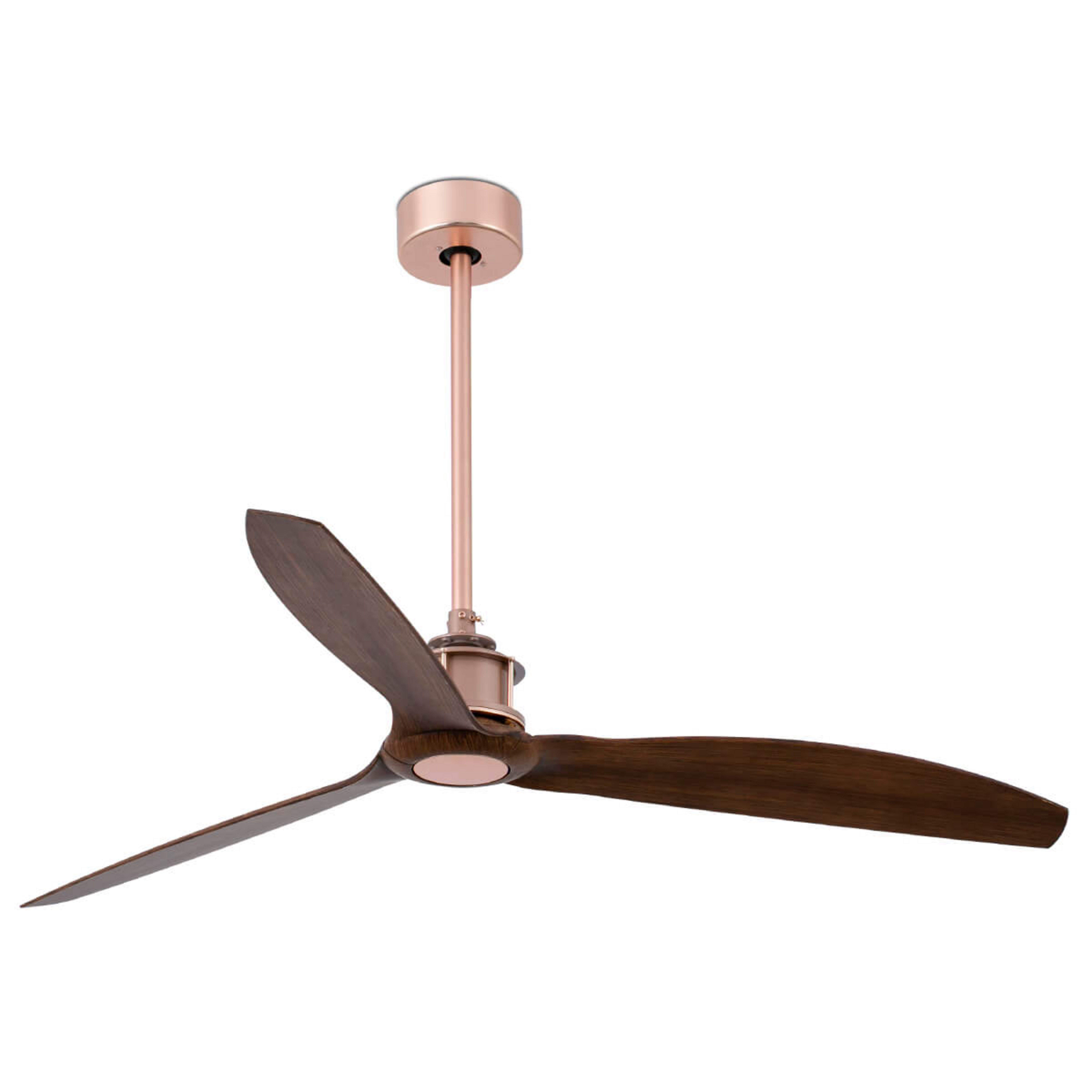 Just Fan mennyezeti ventilátor, átmérő 128 cm, réz/diófa