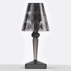 Kartell LED-bordlampe Batteri, 26 cm, røggrå, IP54
