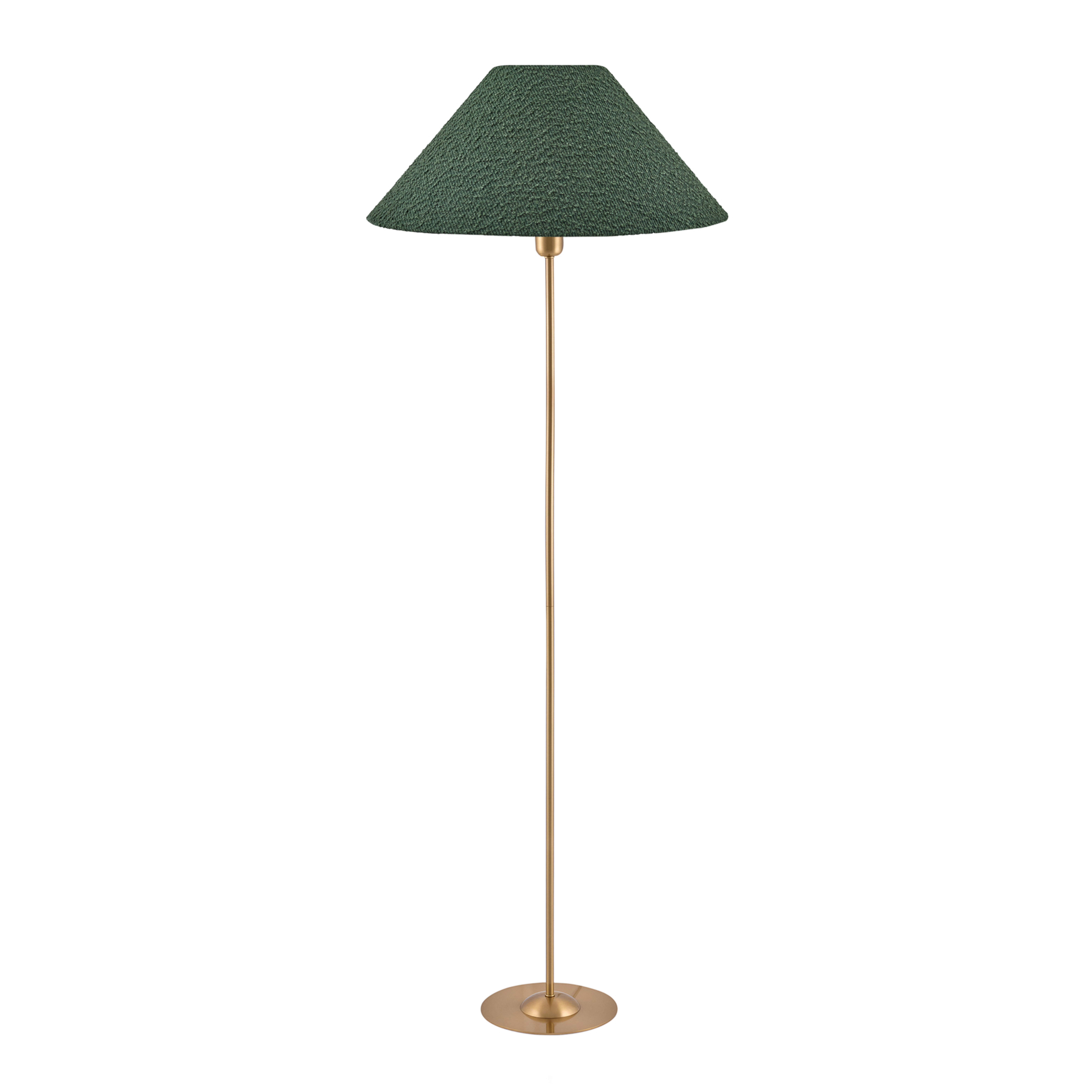 Iris floor lamp green/brass textile - Globen Lighting