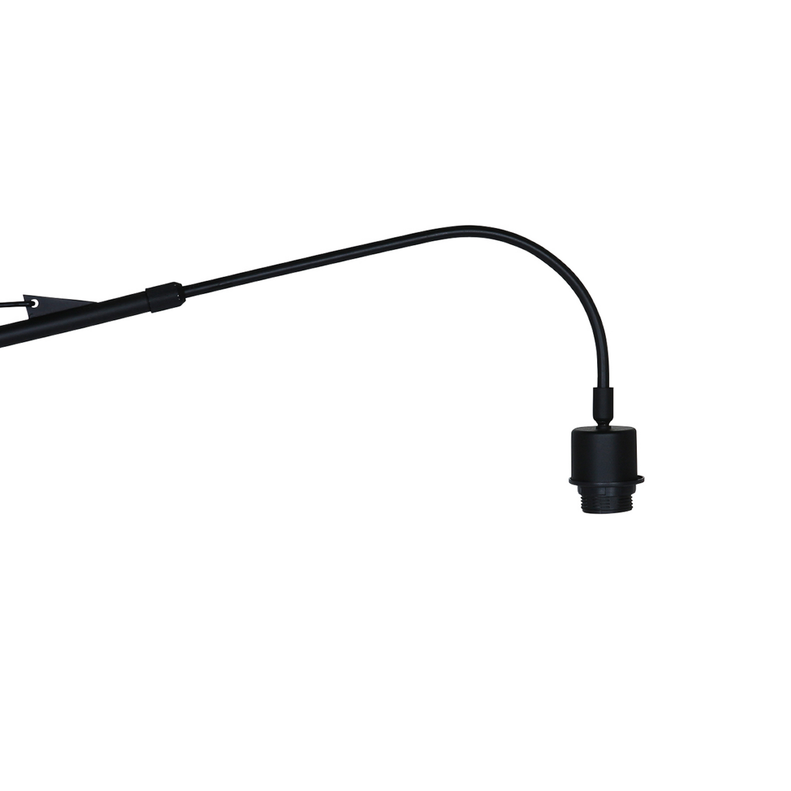 Φωτιστικό τοίχου Elegant Classy, μαύρο/γκρι λινό, ξύλο