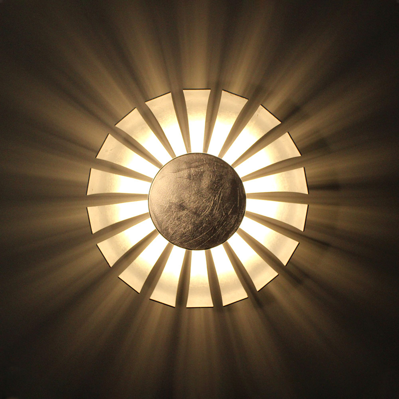 Flare LED-væglampe, large, sølv